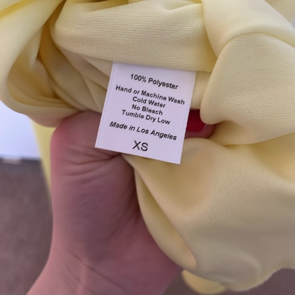 Lucy in the Sky Capri Ruffle Tie Mini Dress in Yellow - Picture 11 of 13